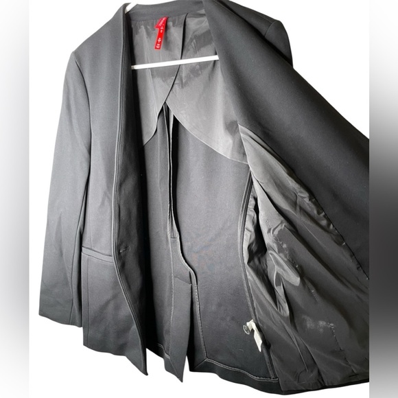 Spanx Perfect Collarless Blazer Womens Size Small In Black Office Career - Picture 5 of 15